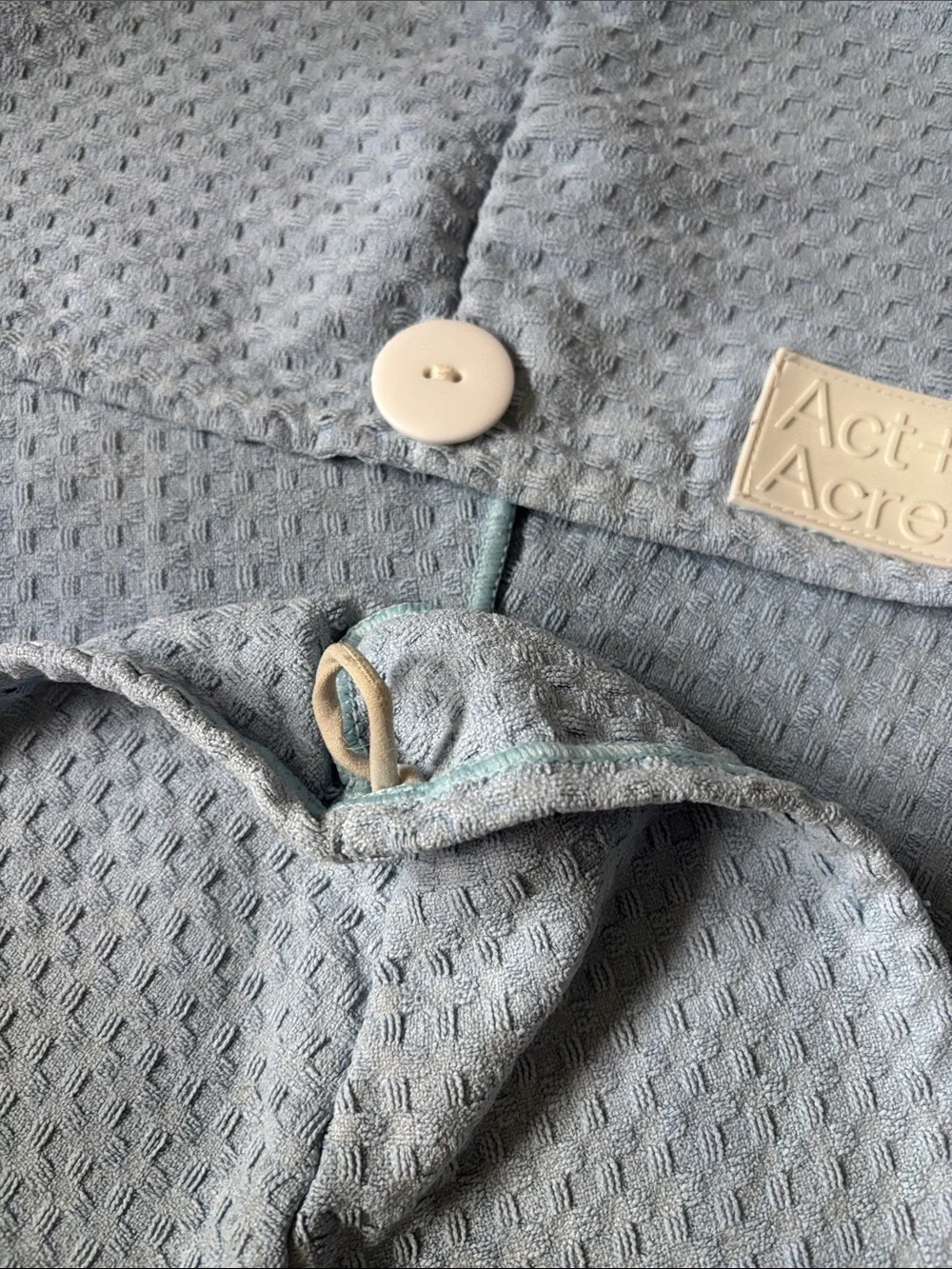 Act and Acre blue hydro hair towel